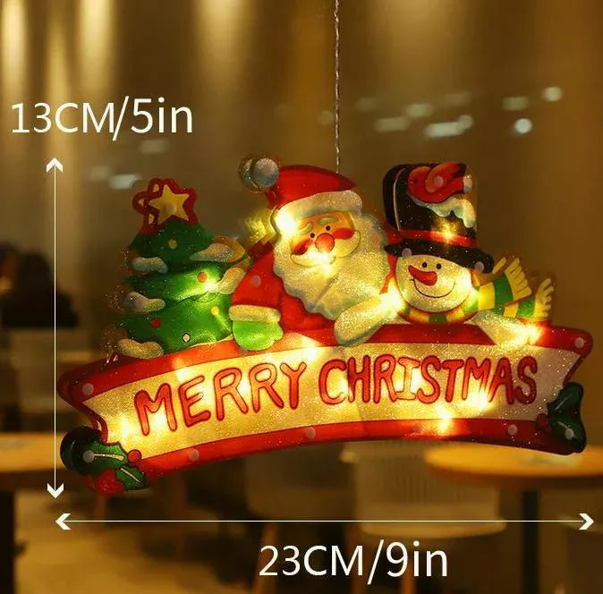 2023 Christmas Window Hanging Lights Trending Wish