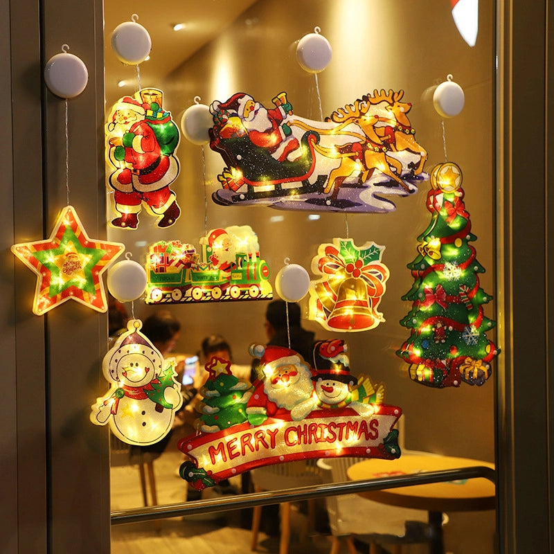 2023 Christmas Window Hanging Lights Trending Wish