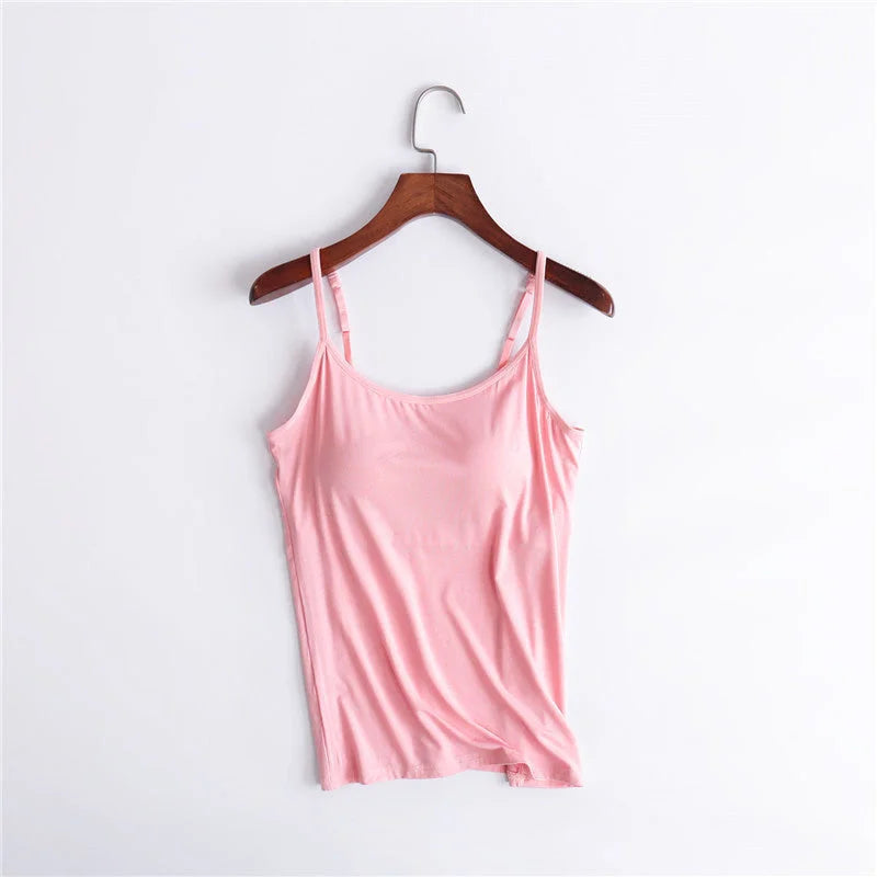 2023 Summer Sale 50% Off - Tank With Built-In Bra Trending Wish