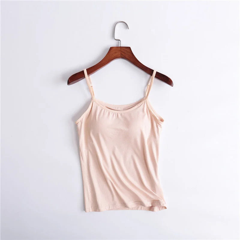 2023 Summer Sale 50% Off - Tank With Built-In Bra Trending Wish