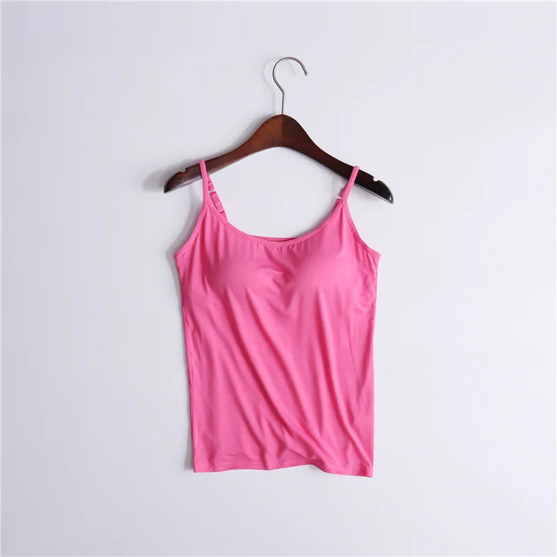 2023 Summer Sale 50% Off - Tank With Built-In Bra Trending Wish