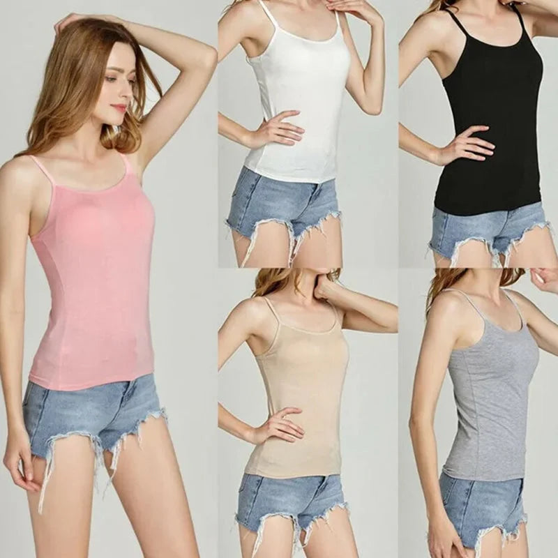 2023 Summer Sale 50% Off - Tank With Built-In Bra Trending Wish