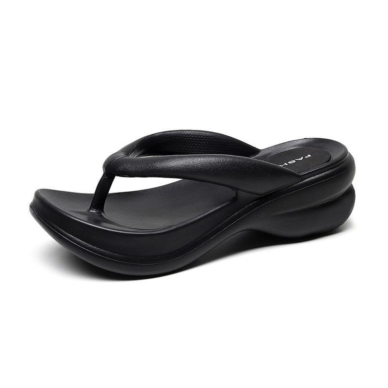 Korean Wedge Heel Platform Flip Flops-1