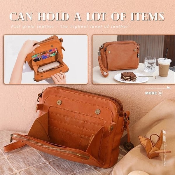 🔥Christmas Hot Sale 50% Off🔥Three-Layer Leather Crossbody Shoulder and Clutch Bag