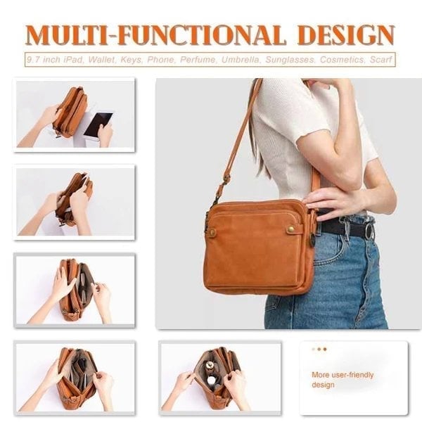 🔥Christmas Hot Sale 50% Off🔥Three-Layer Leather Crossbody Shoulder and Clutch Bag