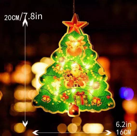 2023 Christmas Window Hanging Lights Trending Wish