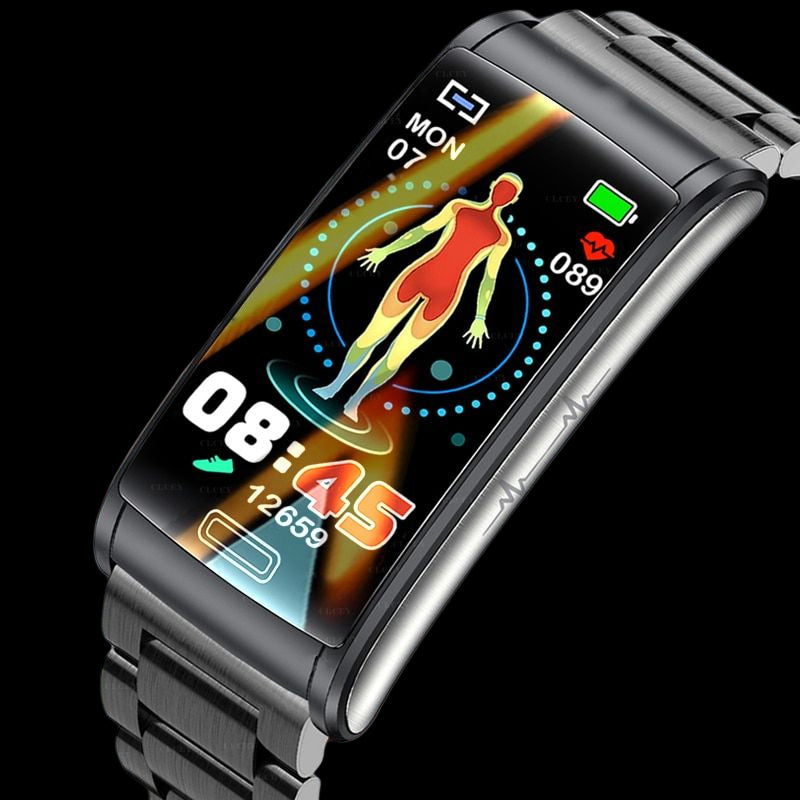 2023 New Blood Glucose Monitor Health Smart Watch IP68 Waterproof Sport Ladies Men ECG+PPG Blood Pressure Measurement smartwatch Trending Wish