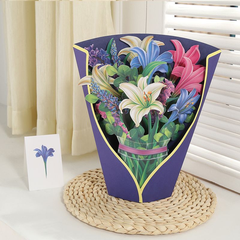 Pop-up Flower Bouquet Greeting Cards