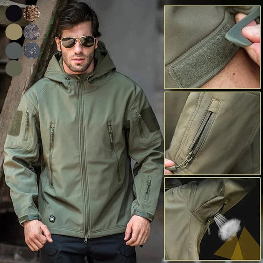 🔥New 2023 hot sale 🔥Men's Waterproof Lightweight Softshell Waterproof Outer Jacket