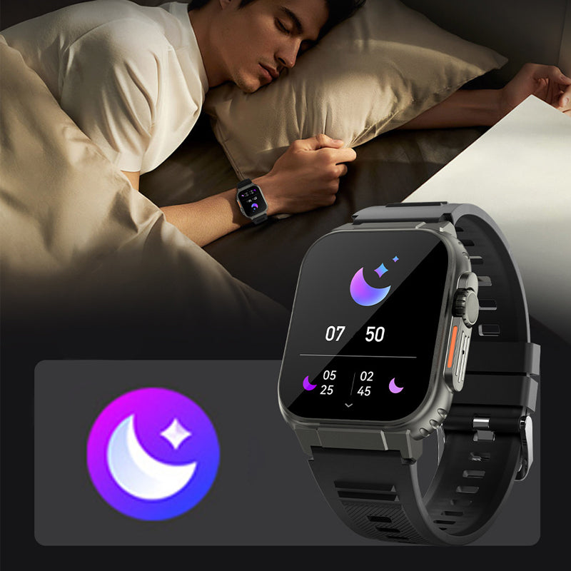 🔥Last Day Sale 49%🔥1.96" HD Full touch screen health monitoring waterproof bluetooth sports watch