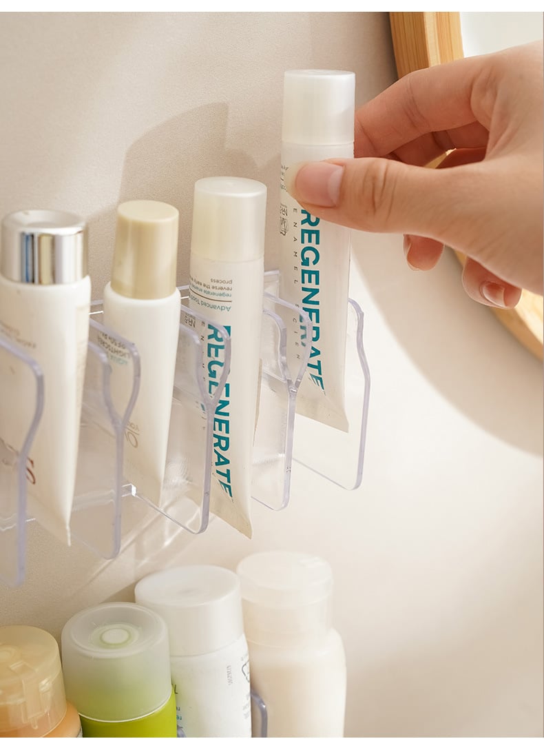 Wall-Mounted Skincare Organizer Shelf for Cleansers