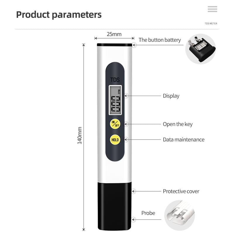 TDS High Precision Water Quality Safety Test Pen