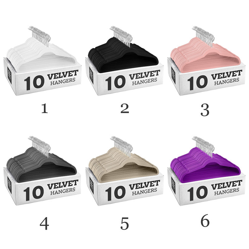 Velvet Non-Slip Hangers 10 Pack