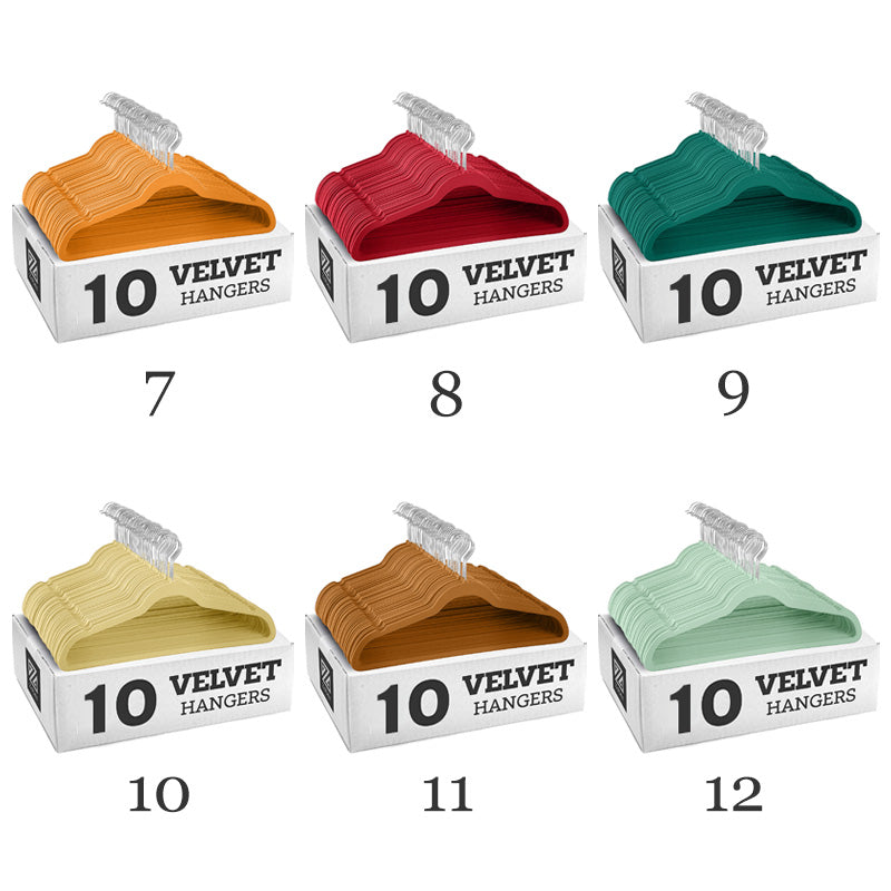 Velvet Non-Slip Hangers 10 Pack