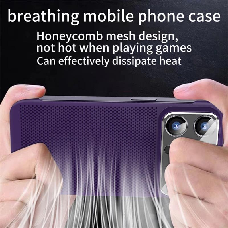 For iPhone 14 Borderless Big Window Cooling Phone Case
