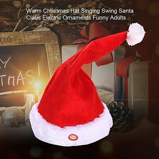 🎅Xmas New Hot Sales😍Electric Swing Christmas Hat🔥