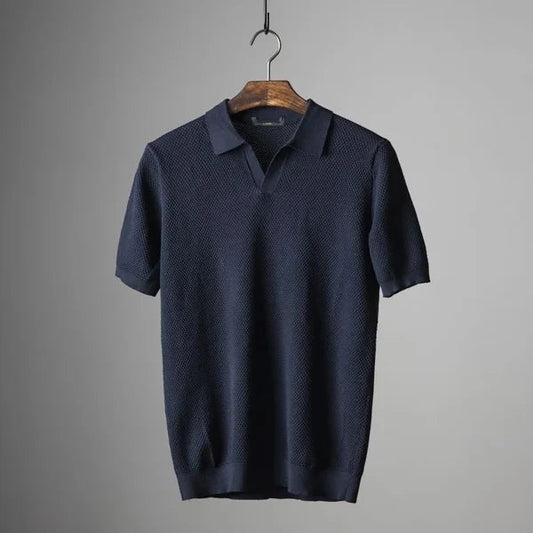 TOM HARDING KNITTED POLO SHIRT