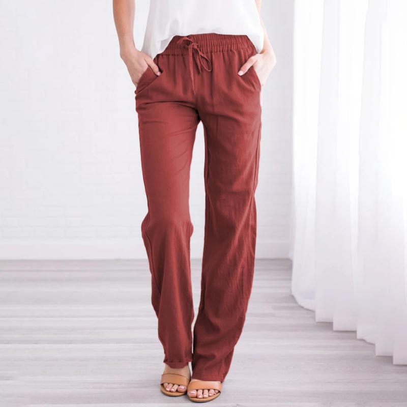 Women's Loose Comfy Linen-cotton Pants