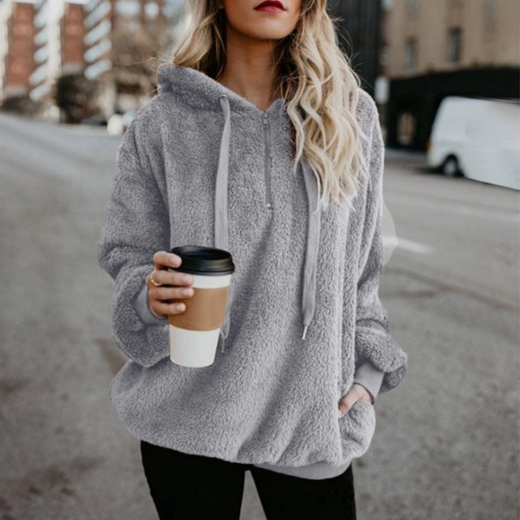 Fashion Warm Casual Loose Hooded Sweatshirt
