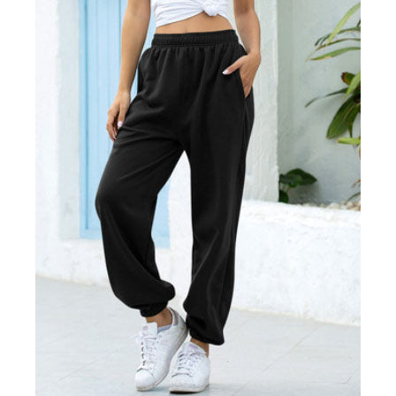 Women's High Waist Wide Leg Jogger Pants