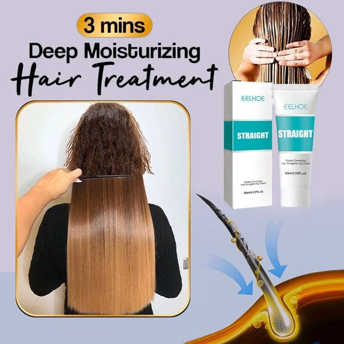 Silk and Keratin Treatment Hair Straightening Cream