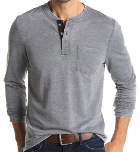 Men's Long Sleeve Fashion Round Neck T-Shirt