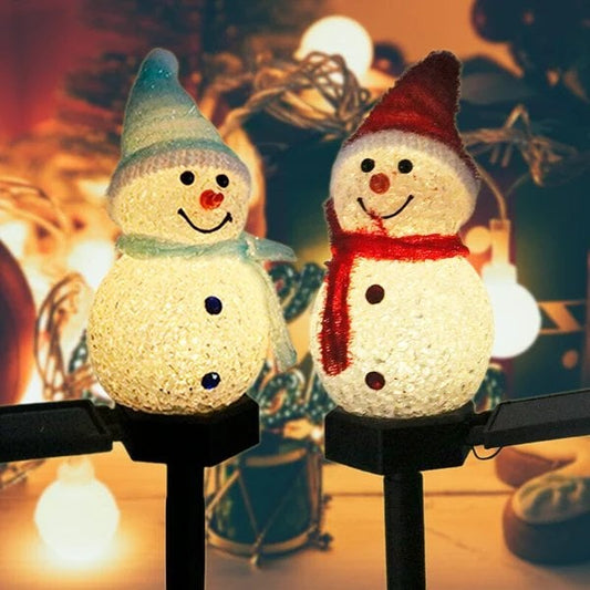 ⏳Last day for 50% off⏳Christmas sales -- Waterproof solar snowman lamp