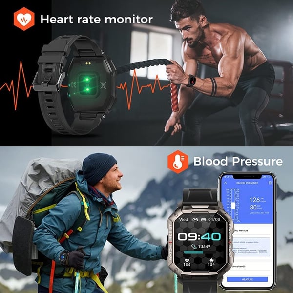 🔥Last Day Sale 49%🔥NX3 Bluetooth call smart watch 1.83 inch screen G+F anti-fingerprint oil 410 mAh sports mode