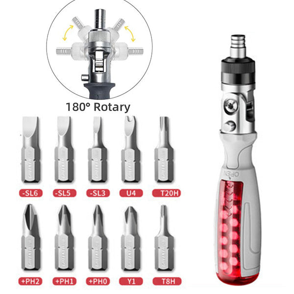 ✈Buy 3  free shipping✈10 in 1 Multi-Angle Ratchet Screwdriver