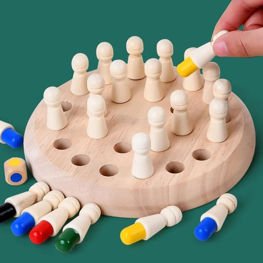 Wooden Memory Match Stick Chess Game