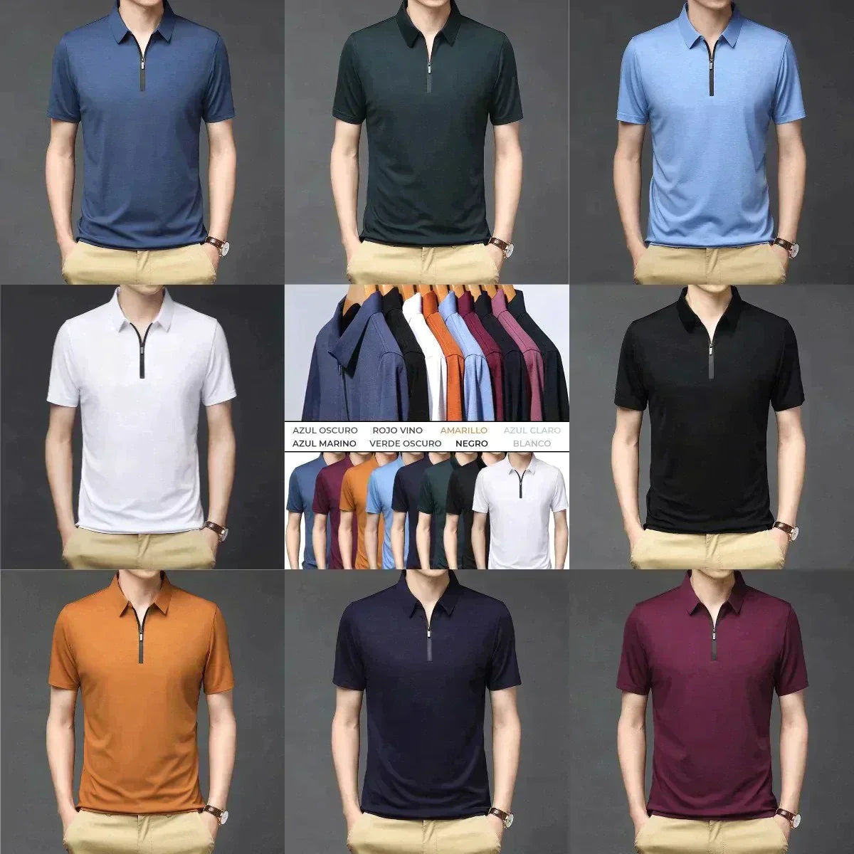 🔥Last Day Sale 49%🔥Fashion silk POLO shirt for men
