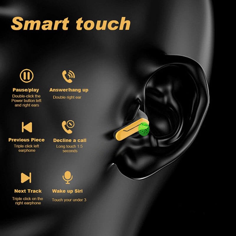 🔥Last day promotion 50% off🔥Wireless Ultra-Low Latency WI-FI Stereo Sound Noise Cancelling Earbuds