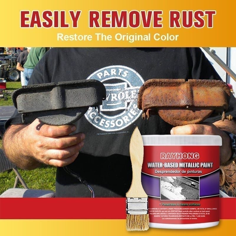 Buy 2 Free Shipping - Water-based Metal Rust Remover Metallic Paint