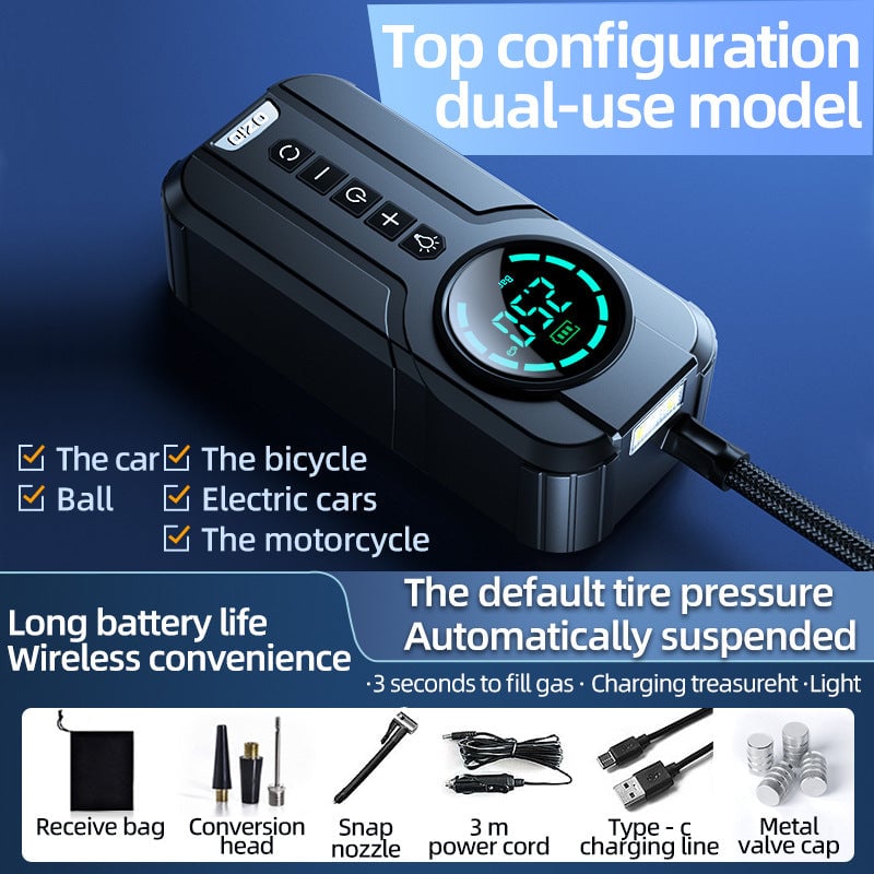 🔥2023 New Hot Sale 50% Off🔥1 min Fast Filling Mini Portable Tire Inflator