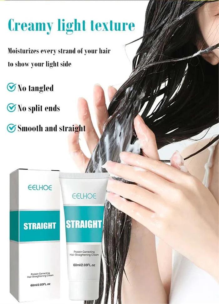 Silk and Keratin Treatment Hair Straightening Cream