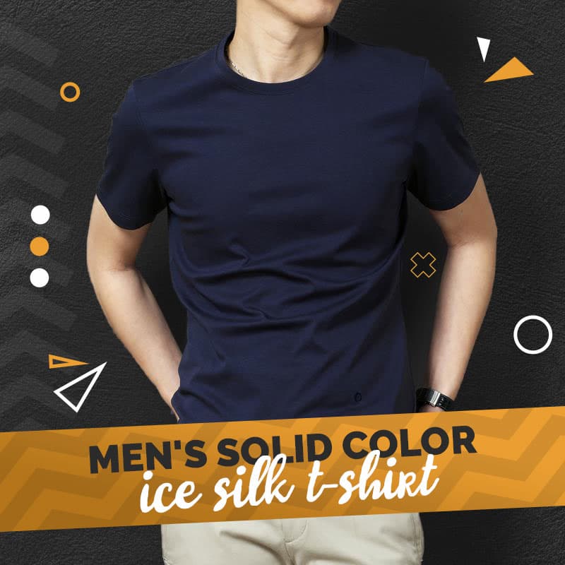 Men's Solid Color Ice Silk T-Shirt