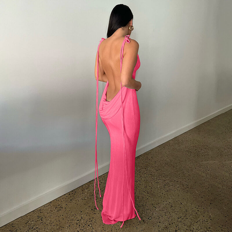 🔥Last Day Sale 49%🔥Serenity Backless Maxi Dress（Buy 2 free shipping）