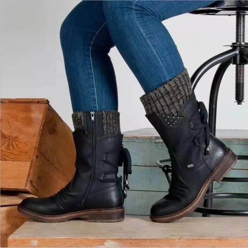 🔥Christmas Pre Sale 49% OFF - PREMIUM Waterproof Mid Calf Zipper Boots