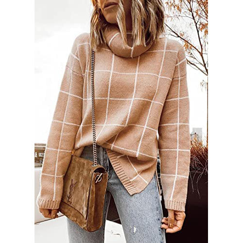 Fall Winter Women’s Turtleneck Knit Sweater