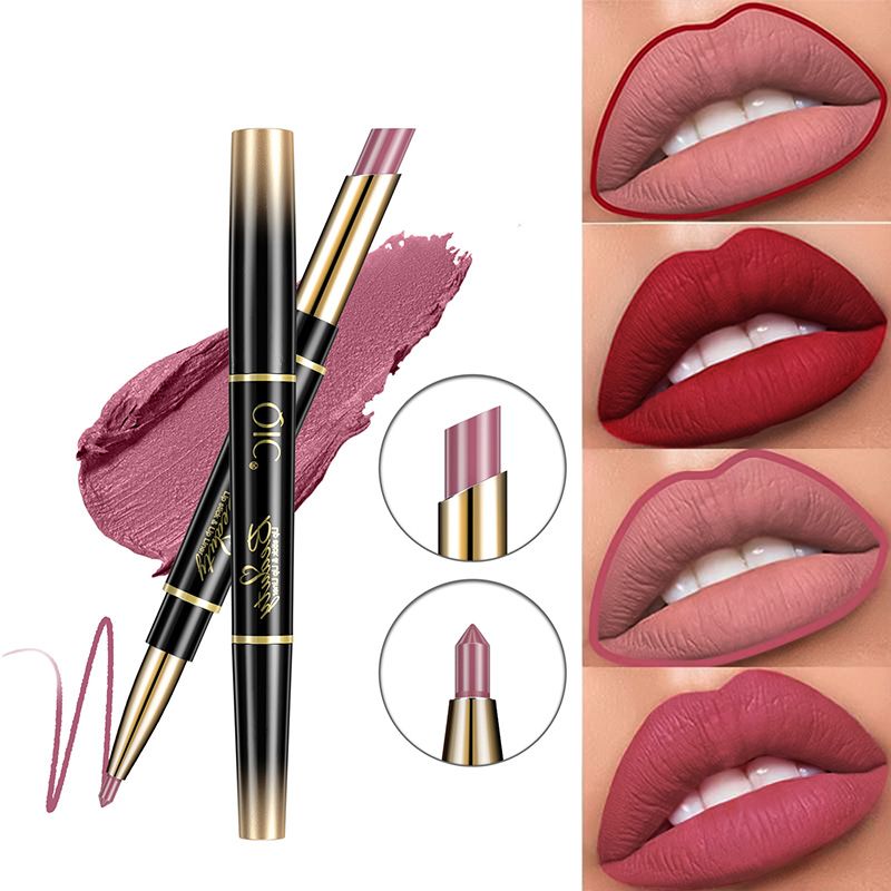 Double Ended Lipstick Matte Waterproof Non-Fade Non-Sticky Lipstick