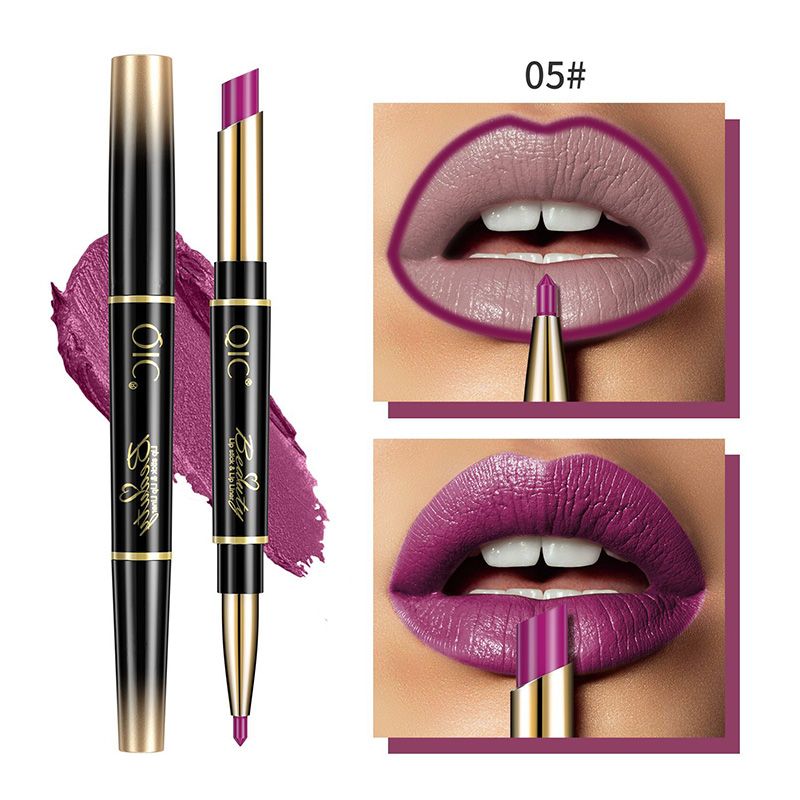 Double Ended Lipstick Matte Waterproof Non-Fade Non-Sticky Lipstick